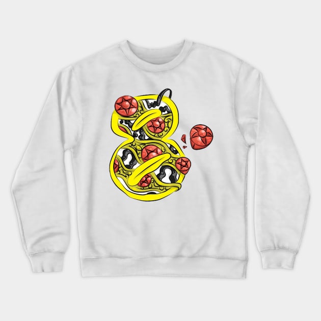 Number 8 Advance Crewneck Sweatshirt by Leo Pringadhy